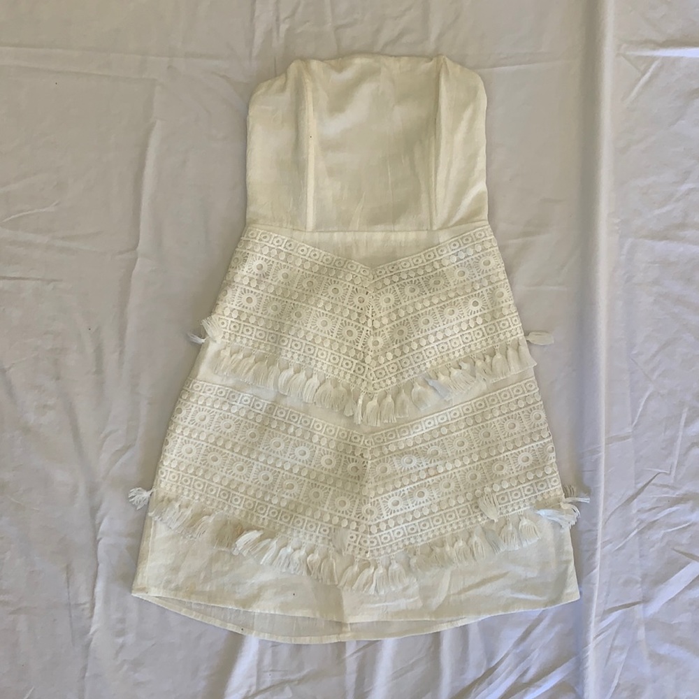 White Dress with Embroidered Details